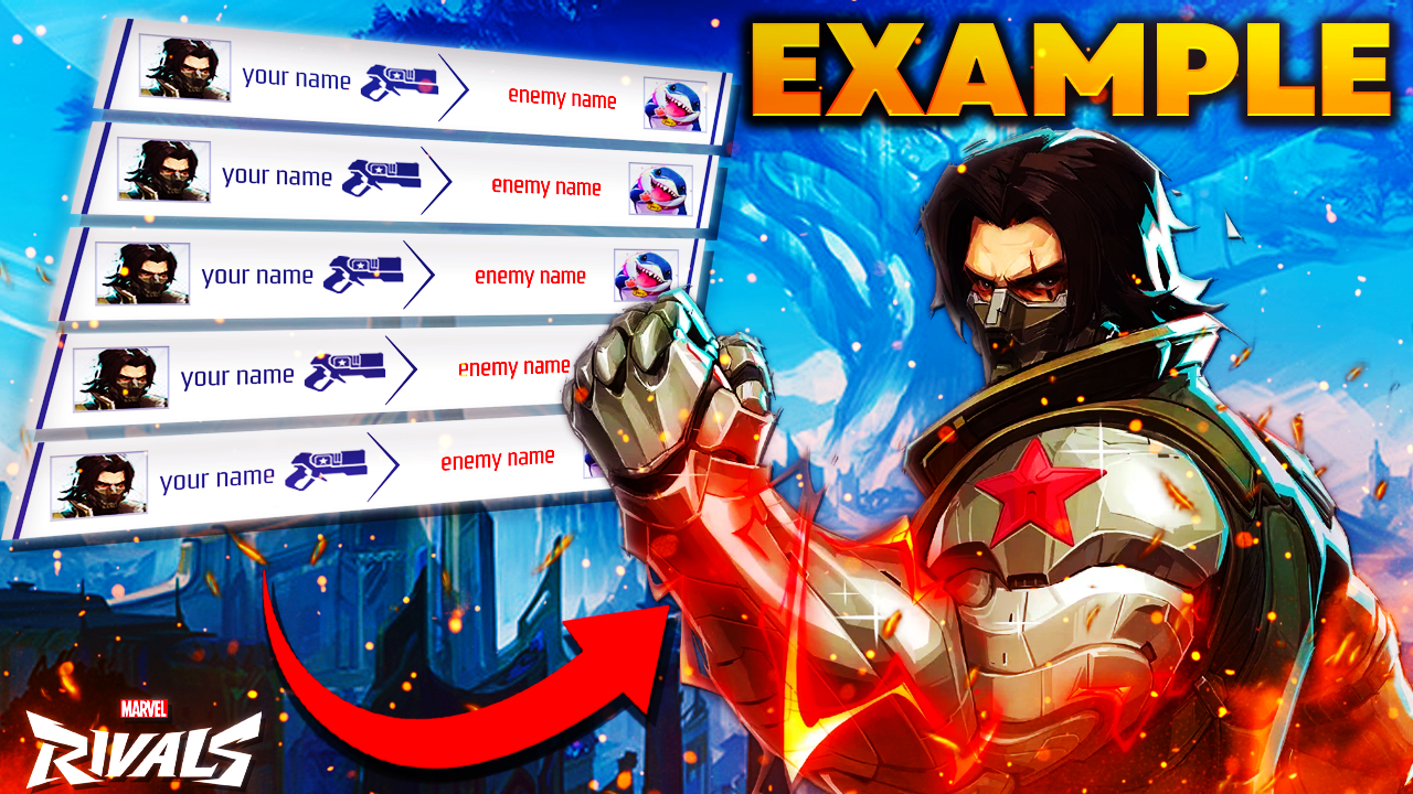 Marvel Rivals Killfeed Template Thumbnail