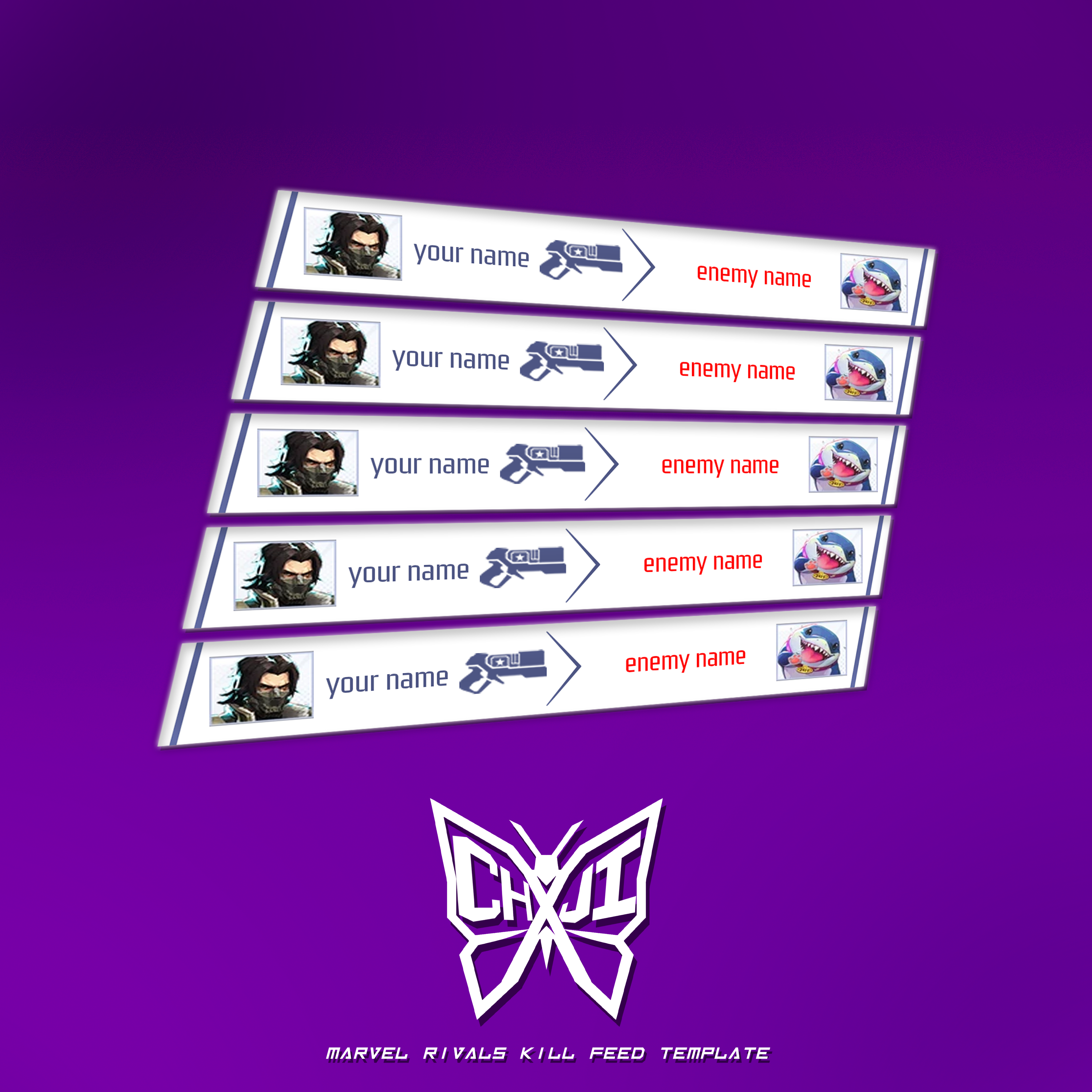 Marvel Rivalls Killfeed Template